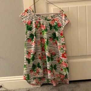 Floral/striped shirt